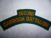 M169 - Second Garrison Battalion Shoulder Title, 1942